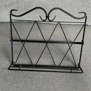Black Metal Cookbook Stand NWOT